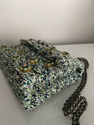 Bolso Kurt Geiger verde y multicolor