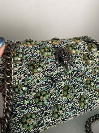 Bolso Kurt Geiger verde y multicolor