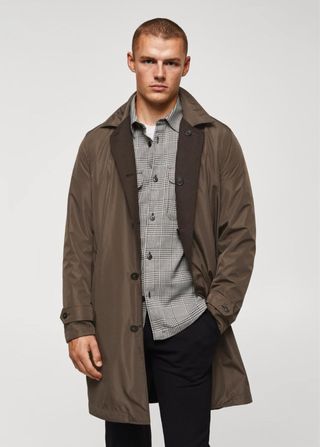 Trench reversible Mango marrón