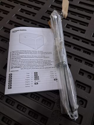 Arcón para exteriores, caja de almacenamiento, 375 l