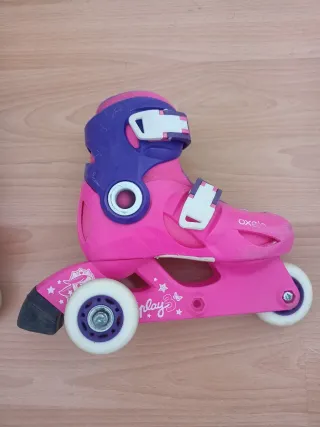Patines en línea rosas para niña