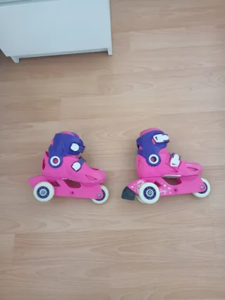 Patines en línea rosas para niña