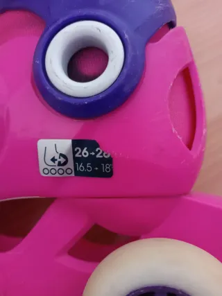 Patines en línea rosas para niña