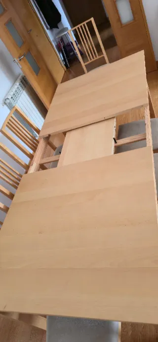 Mesa comedor extensible madera 6-12 personas