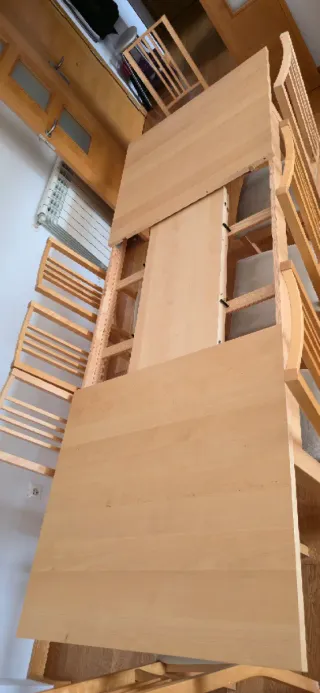 Mesa comedor extensible madera 6-12 personas