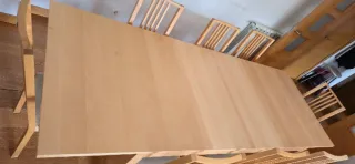 Mesa comedor extensible madera 6-12 personas