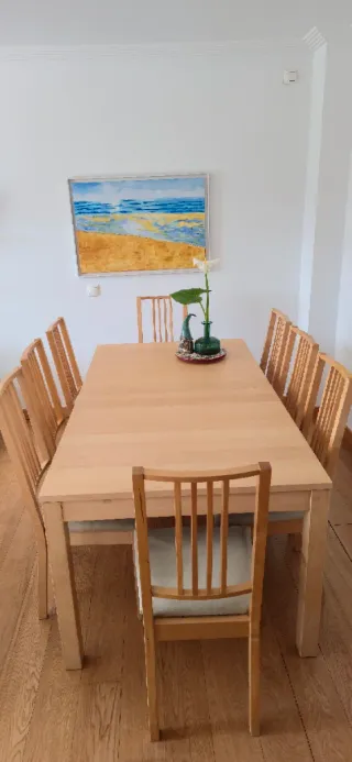 Mesa comedor extensible madera 6-12 personas