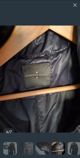 Parka plumas Roberto Verino Negra con Capucha