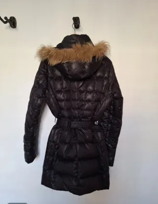 Parka plumas Roberto Verino Negra con Capucha