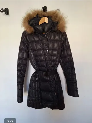 Parka plumas Roberto Verino Negra con Capucha