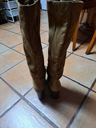 Botas de ante tacón