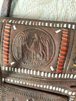 Bolso artesanal marroquí de cuero