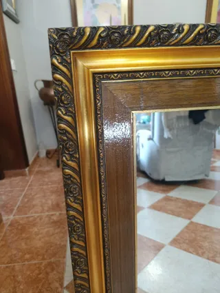 Espejo Vintage Retro Coleccionismo Abstracto