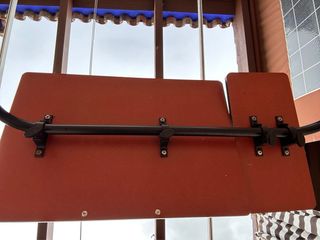 Mesa auxiliar plegable madera y metal