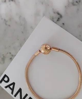 Pulsera Pandora Talla 17 Oro
