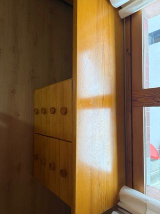 Escritorio madera maciza de pino con cajones