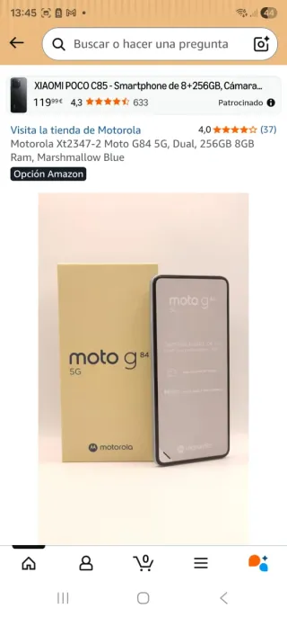 !A estrenar! Motorola Moto G84 5G 256GB