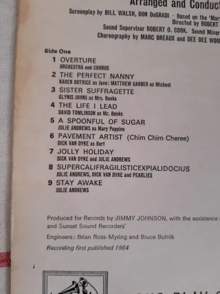 LP Mary Poppins (Original Cast Soundtrack) CLP1794