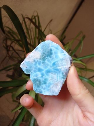 Larimar grezzo naturale