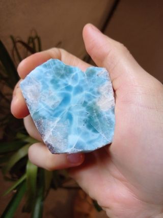 Larimar grezzo naturale