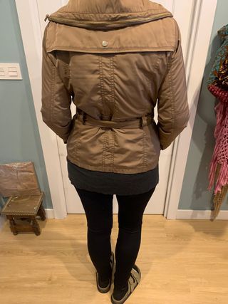 Sahariana Zara Marrón Mujer