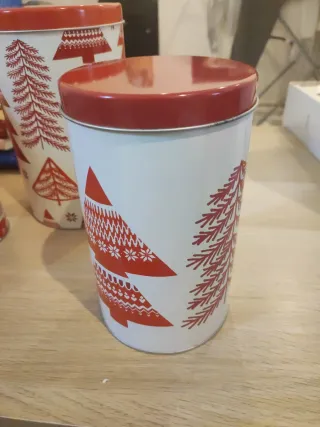 Set 3 Barattoli Natale Metallo