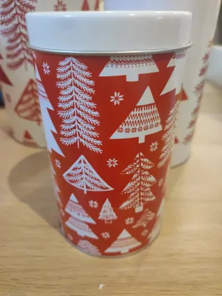 Set 3 Barattoli Natale Metallo