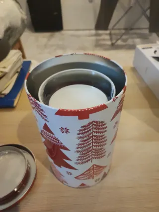 Set 3 Barattoli Natale Metallo