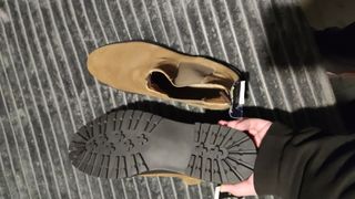 Botas Chelsea Cuero Beige Talla 47