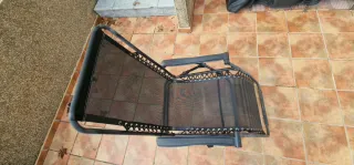 2 Tumbonas Plegables Negro