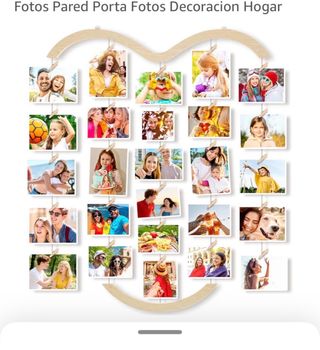 Marco de Fotos Uping Corazón Madera