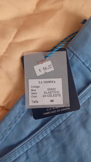 Pantalones hombre Vespa azul