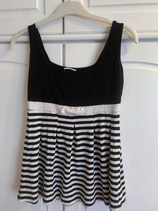 Camiseta de tirantes con rayas