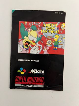 Krusty's Super Fun House SNES PAL