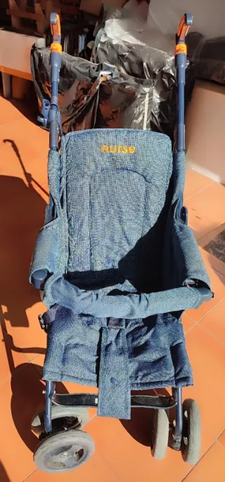 Sillita de paseo Nurse azul tipo bastón