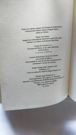 Libro: La reina de la ruta de la seda Agnes Imhof