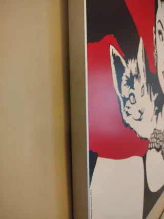 Cuadro Audrey Hepburn con Gato