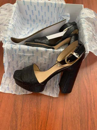 Sandalias de plataforma negras