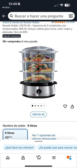 Vaporera Russell Hobbs