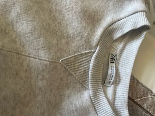 Chaleco Zara Gris Sin Mangas