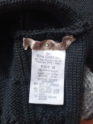 Scaldacollo donna nero e grigio.