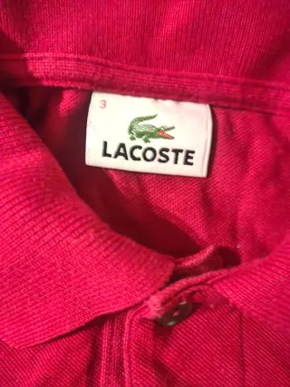 Polo Lacoste Rosso Uomo Taglia M