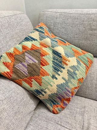 Cuscino decorativo kilim geometrico