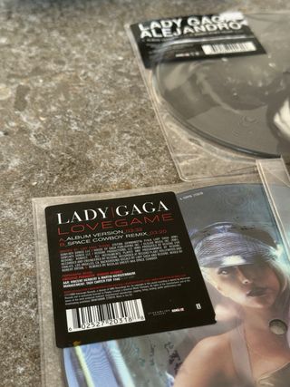 Lote 5 vinilos 7” de Lady Gaga Picture Disc