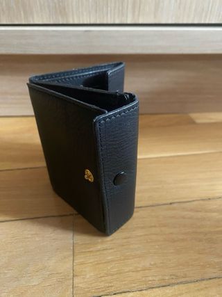 Mini-monedero-tarjetero-billetero negro Racero