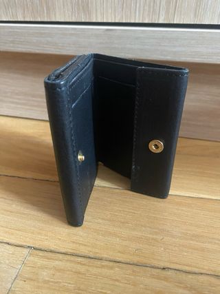 Mini-monedero-tarjetero-billetero negro Racero