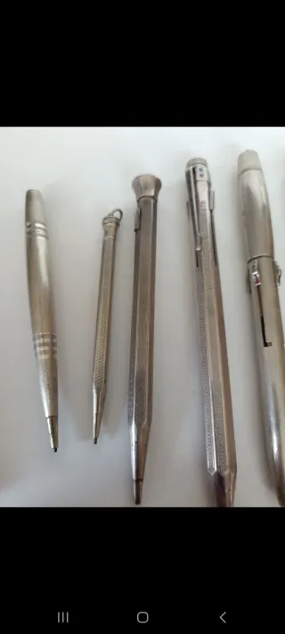 Lote Pluma y Bolígrafos MONTBLAC Plata 900