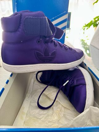 EXCLUSIVAS Adidas Stan Smith Mid Satin – Púrpura