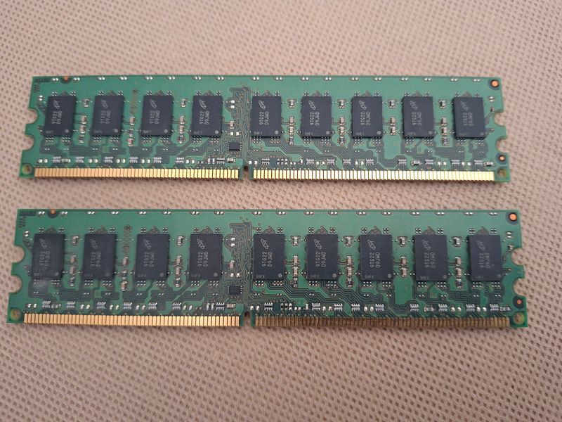 2 Módulos memoria RAM DDR2 2GB HP afbeelding 2