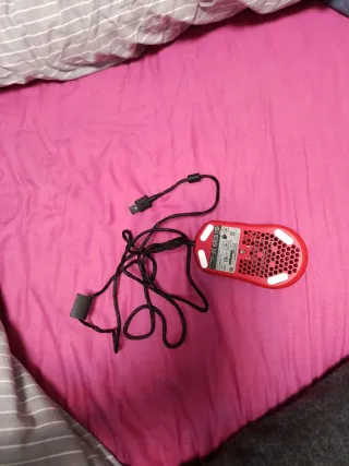 Ratón Gaming Negro y Rojo